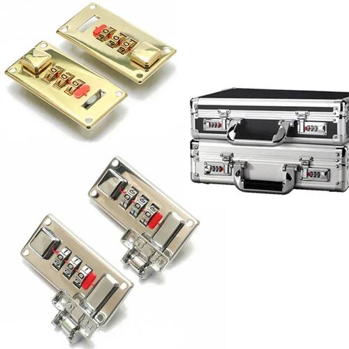 Combination lock 65*29mm Silver Password Lock Latch Jewelry