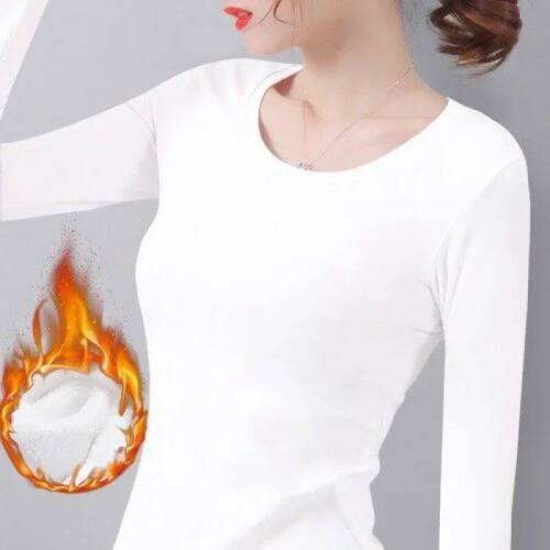 Women Autumn Winter Bottoming Shirt Constant Temperature Plu