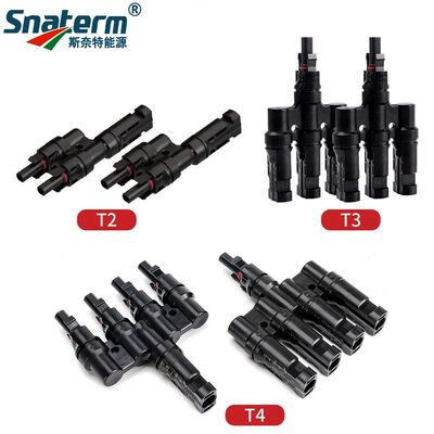 1 Pair T2/T3/T4/T5/T6 Male&Femal Branch PV Solar panel Cable