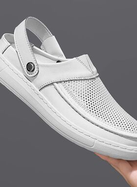 2026 Men's Retro Mesh Sandals - Breathable Open Toe Design w