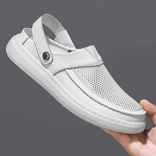 2026 Men's Retro Mesh Sandals - Breathable Open Toe Design w