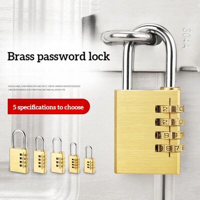 New Padlock Solid Brass Lock Digit Combination Password Secr