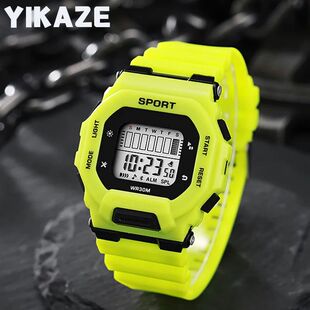 YIKAZE Men's Sports Watch Waterproof LED Digital Watches Stu