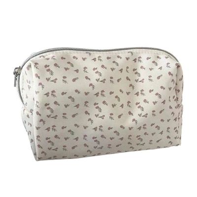 Women Handheld Makeup Bag Toiletry Pouch Travel Cosmetic Org