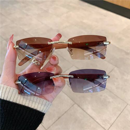 Fashion Sunglasses Men's And Women's Frameless Imitation Woo