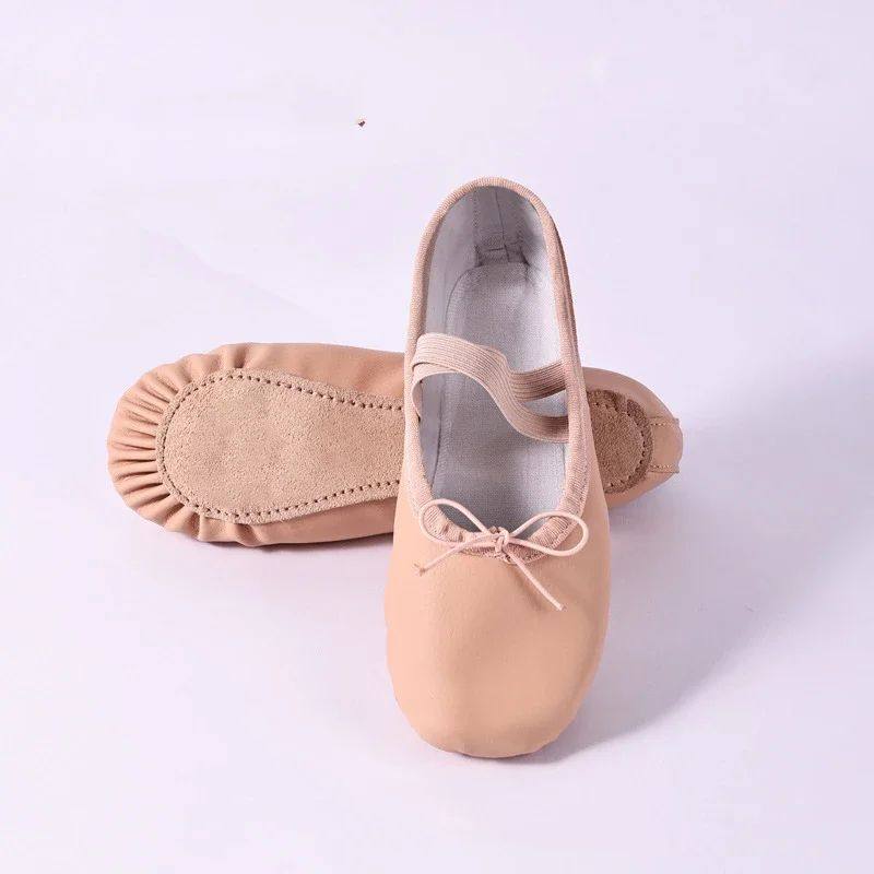 leather pointe shoes full sole dance slippers childrens bal