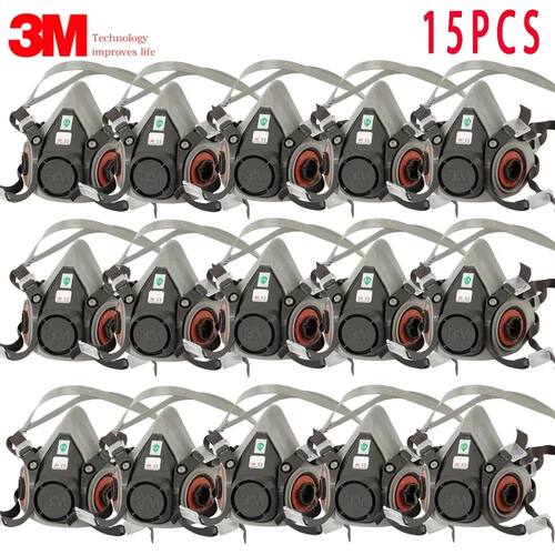 15p 3M 6200 Gas Mask for Spray Paint Decoration Chemical Dus