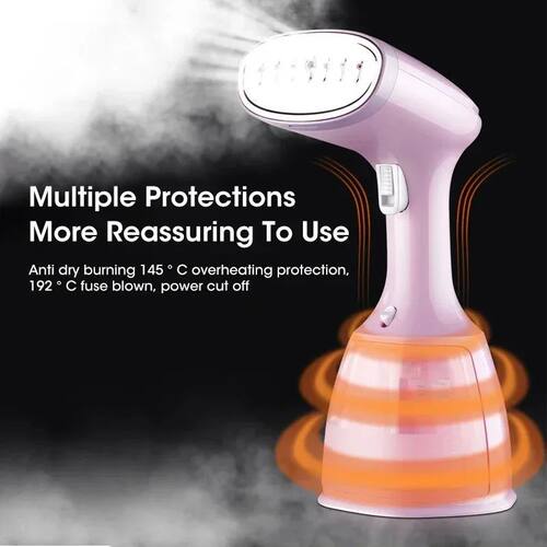 Handheld Garment Steamer 1500W Mini Portable Fast-Heat 280ml