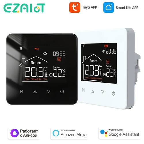 Tuya Smart Home Thermostat Water Electric Warm Floor Heating
