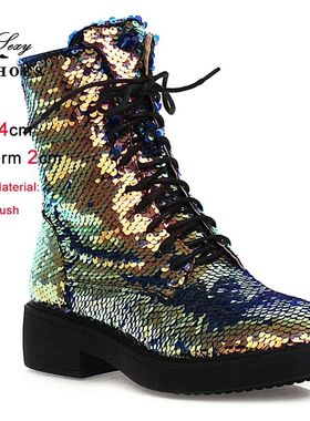 Short Plush Autumn Winter Women Ankle Boots Low Heel Round T