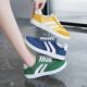 Tennis Colors Sneakers Ladies Women Mixed Flats Fashion Lace