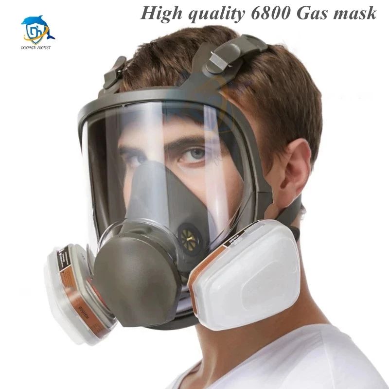 6800 Anti-Fog Full Face Respirator Gas Mask Industrial Paint图片