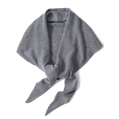 100%Wool Knitted Large Triangle Shawls Scarf Women Autumn Wi