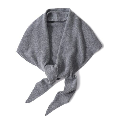 100%Wool Knitted Large Triangle Shawls Scarf Women Autumn Wi