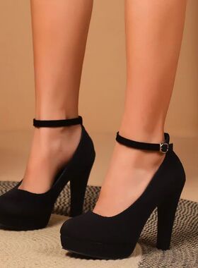Large Size 42 Sexy Super High Heels Shoes for Women Ankle Bu