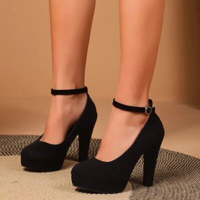Large Size 42 Sexy Super High Heels Shoes for Women Ankle Bu