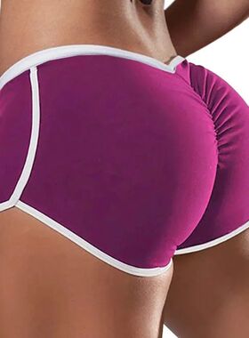 Women's Sports Casual Shorts Oversized Sexy Solid Color Low