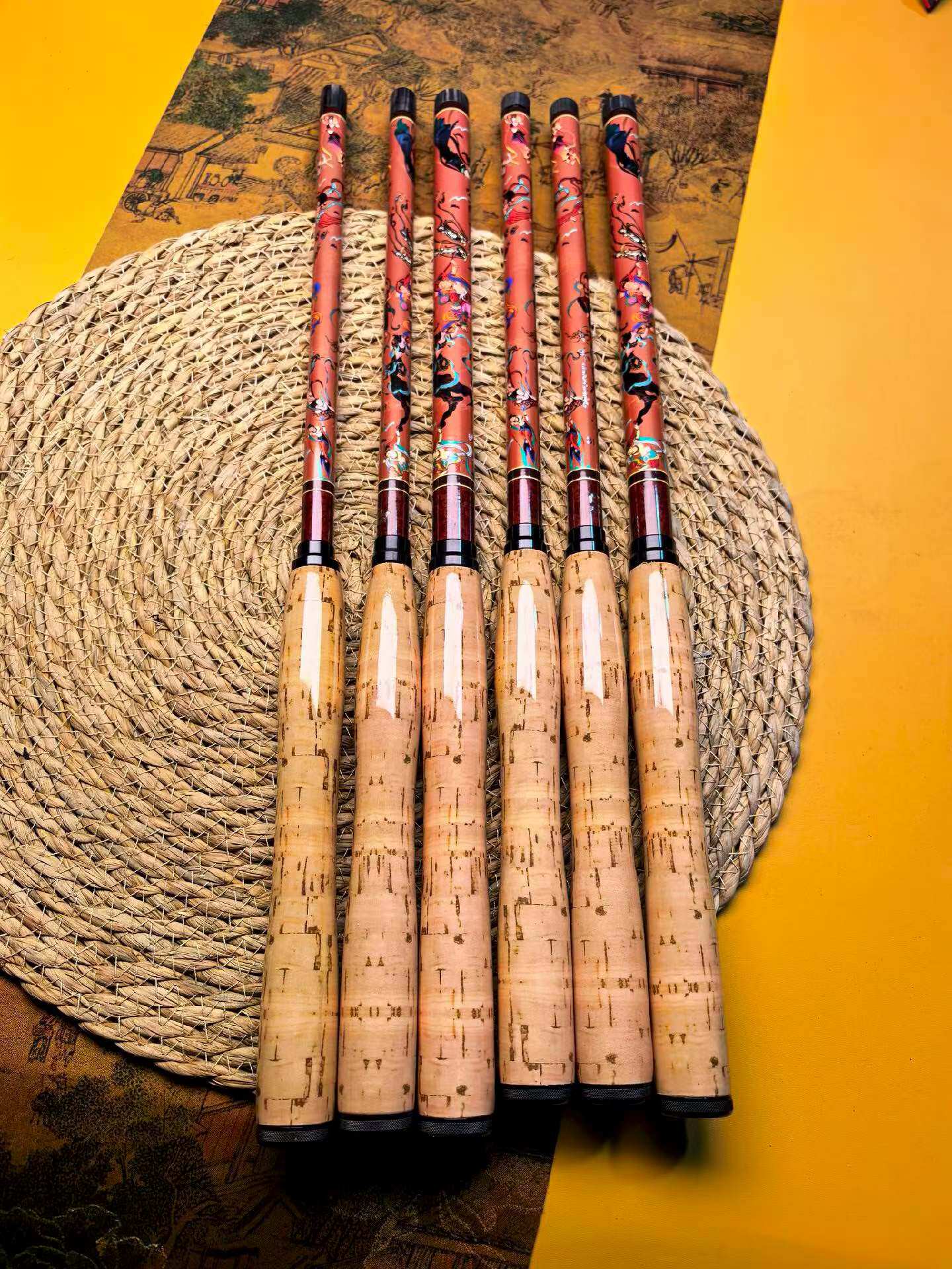 天展飞天神话高碳素溪流杆37调超轻细钓竿便携鱼竿小物钓鱼竿白条