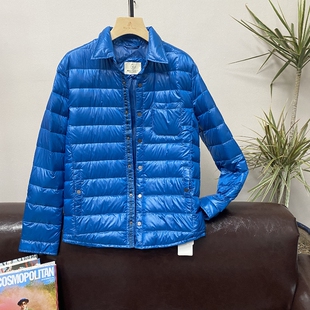 轻便白鸭绒羽绒服女短款 新款 韩版 修身 外套 反季 立领冬装 清仓秋冬季