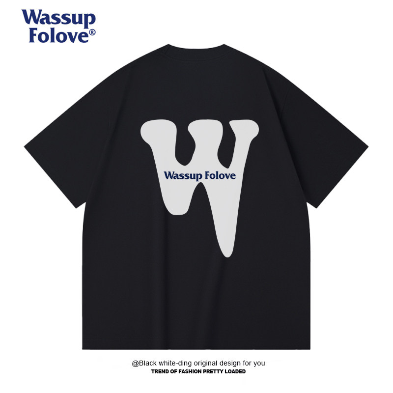WASSUPfolove时尚百搭情侣短袖