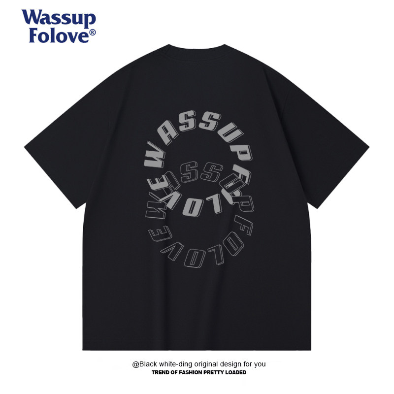 WASSUPfolove短袖时尚男女同款
