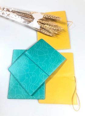 黄色蓝色环游世界卡通出国旅游旅行护照夹护照套证件包证件夹包邮