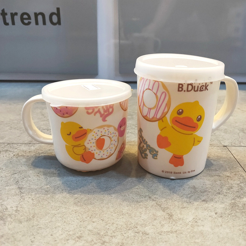 五和水杯黄鸭单耳耐摔带盖宝宝