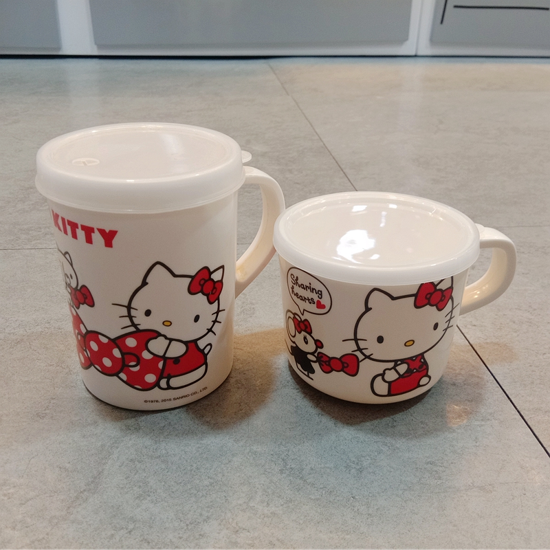五和凯蒂猫防摔儿童密胺单耳水杯