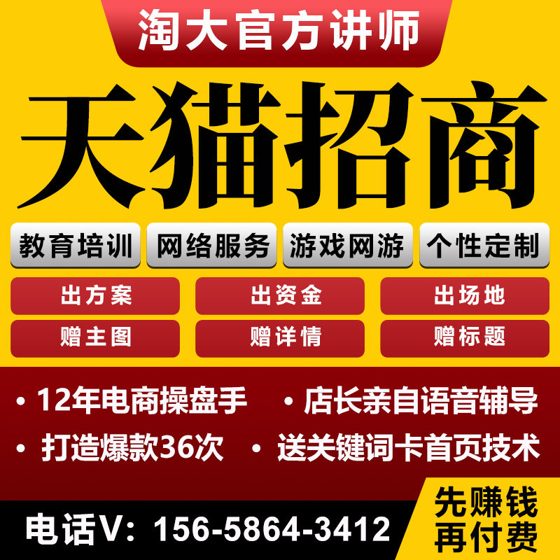 天猫店铺招商坑位合作淘宝游戏专营店铺出租本地化个性化天猫租店 商务/设计服务 平面广告设计 原图主图