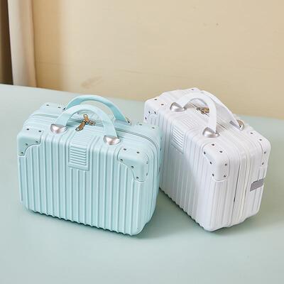Ancient suitcase, 14-inch womens cosmetics package, 16-inch