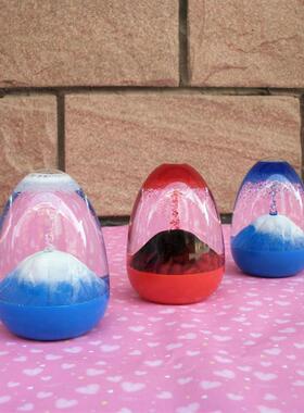 Eggshell volcanic eruptions of sand.