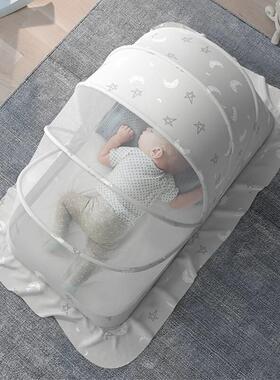 A baby mosquito net with a baby bed full-covered anti-morbid
