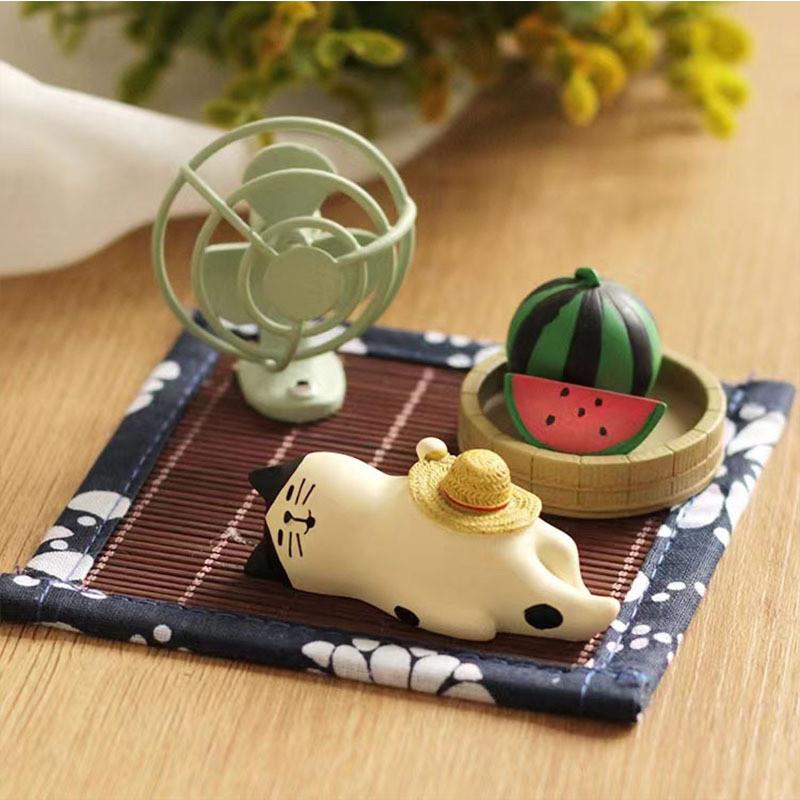 And windy Zakka groceries summer days back with mini fan cre