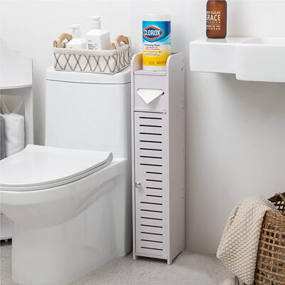 Waterproof toilet side cabinets in the bathroom, narrow toil