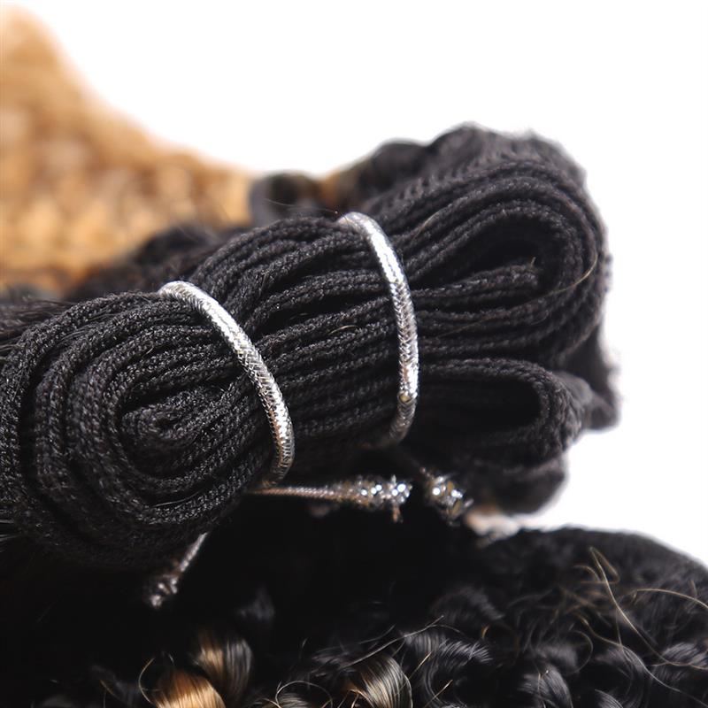 Short-blown wigs with four CORKCURL sets of 8-14 inches of A