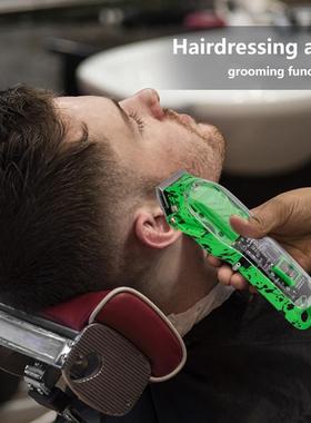 A generic translucency barber with electric shavers with a t