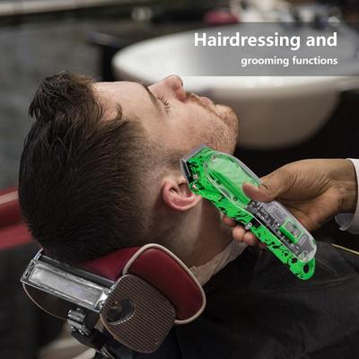 A generic translucency barber with electric shavers with a t