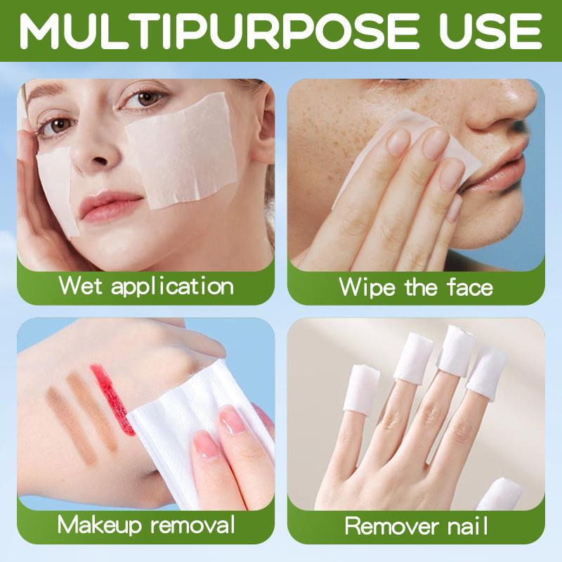 Vegetables make-up cotton, which makes it easier to remove t