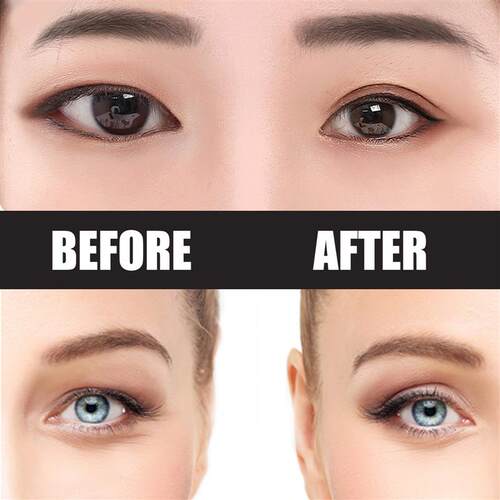 A pair of eyelids, untraced and glue-free.