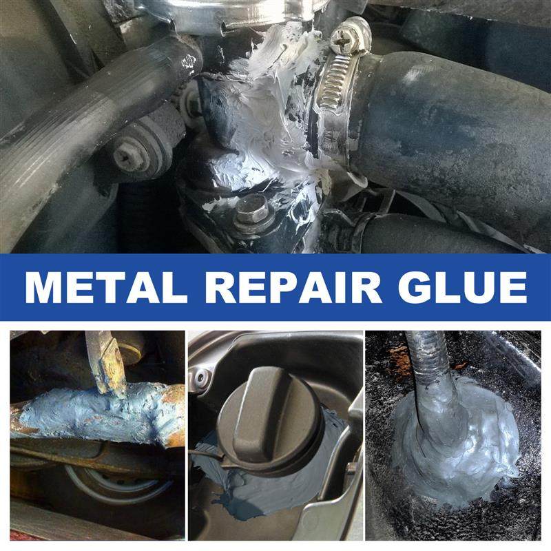 Castor AB glue. Metal foundries fill the cracks with high-te