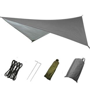 A multi-purpose waterproof field camping room outside of the