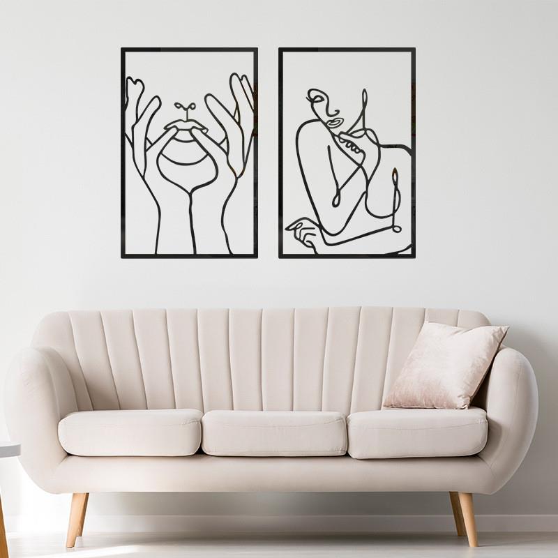 Customizes the sketches of an abstract lined wall of the Ale