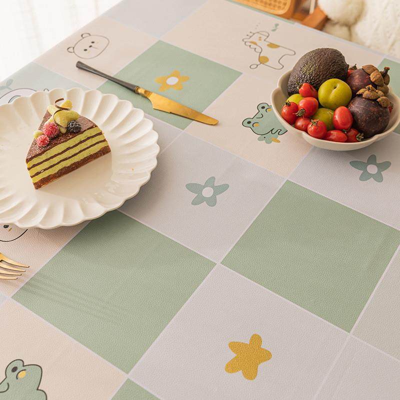 Toons waterproof tablecloths with a square pvc tablecloth f
