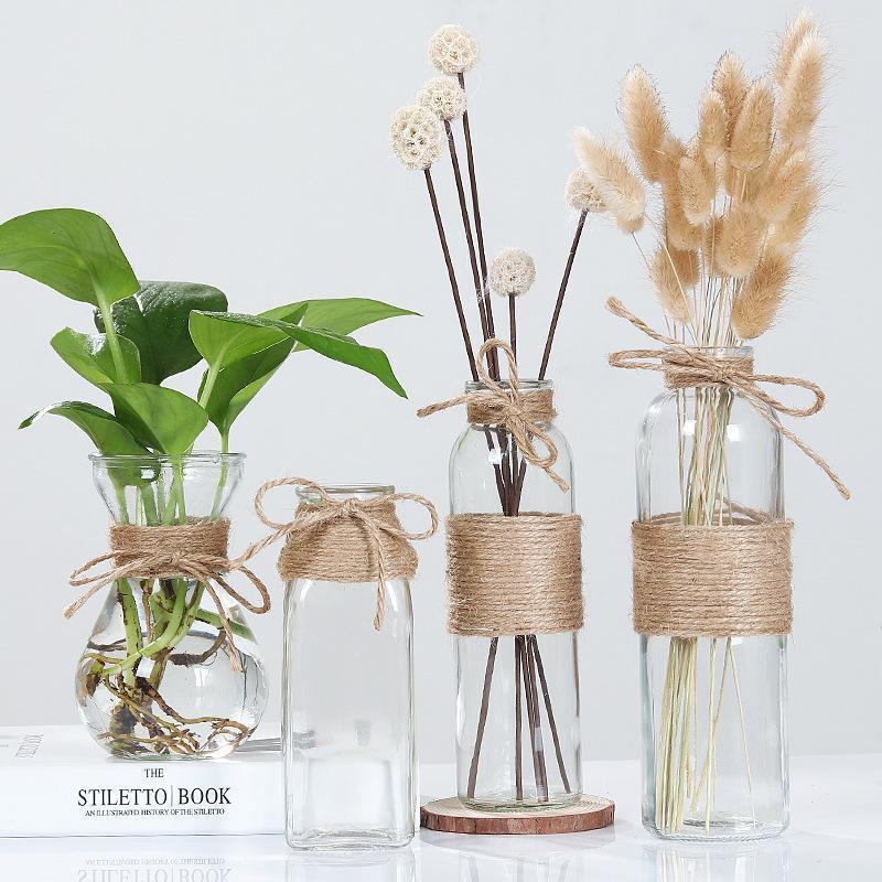 The creative Nordic glass vase, the European flowerer, put i