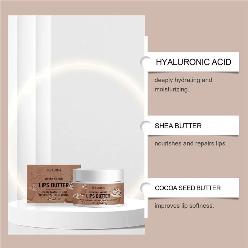 Mocha biscuits keep the lips wet, the lips soft at night, an