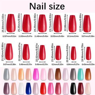 576 bright 24-coloured nails in a manicure can be removed fr
