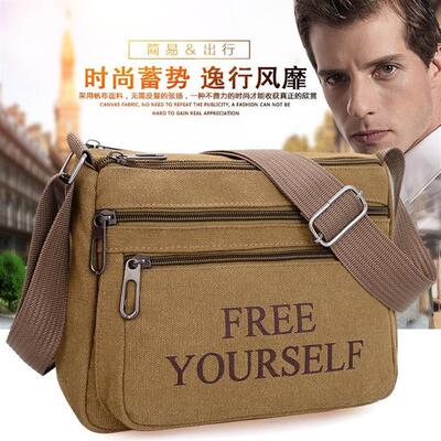 The canvas business keeps wallets slanted across mens bags,