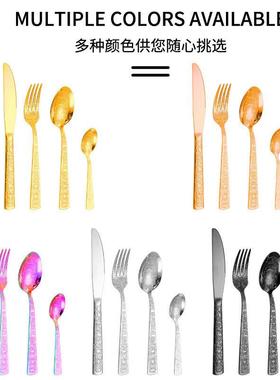 24 pairs of unspoiled steel cutlery and fork in a hotel, ste