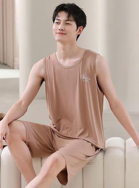 RC Mordell Mens Pyjamas for summer vests with no sleeves ca