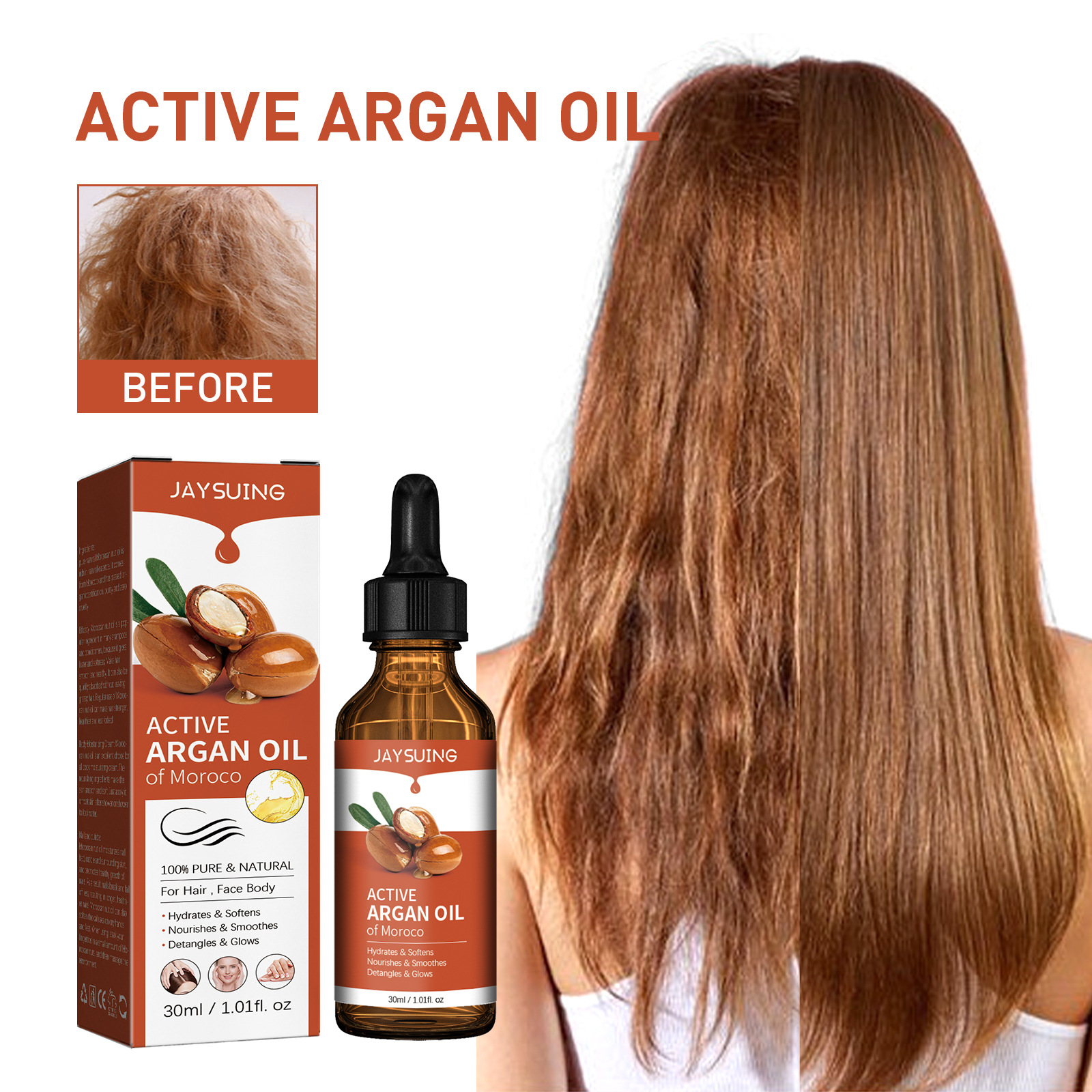 Argan Oil Soft Hair Repair Dry Hair Moisturizing Care Essent